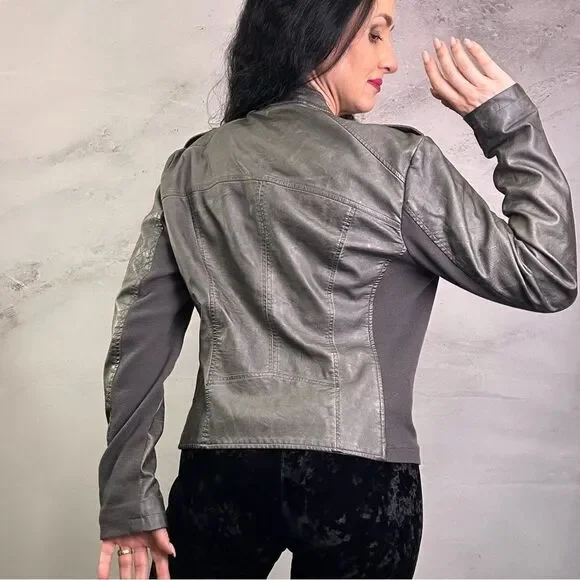 Maurices faux leather lined jacket coat - Picture 3 of 6